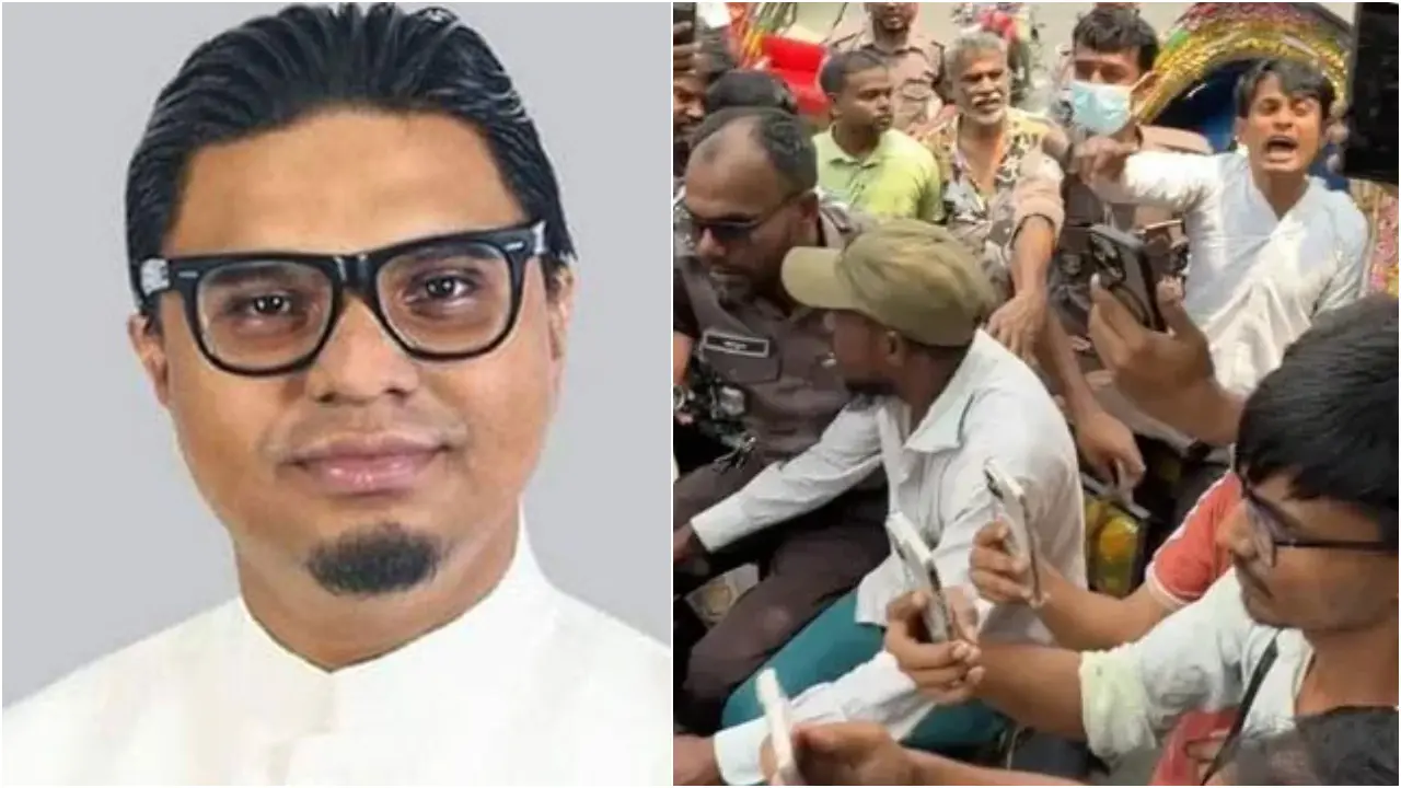 রাশেদ প্রধানের বাসার সামনে বিক্ষোভ, পিএস জনি নন্দী পুলিশ হেফাজতে